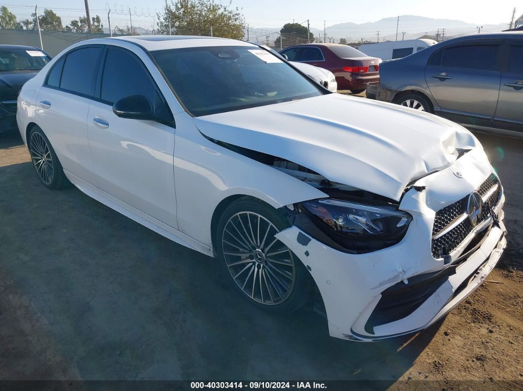 2022 MERCEDES-BENZ C 300 SEDAN White  Gasoline W1KAF4GB2NR052692 photo #1