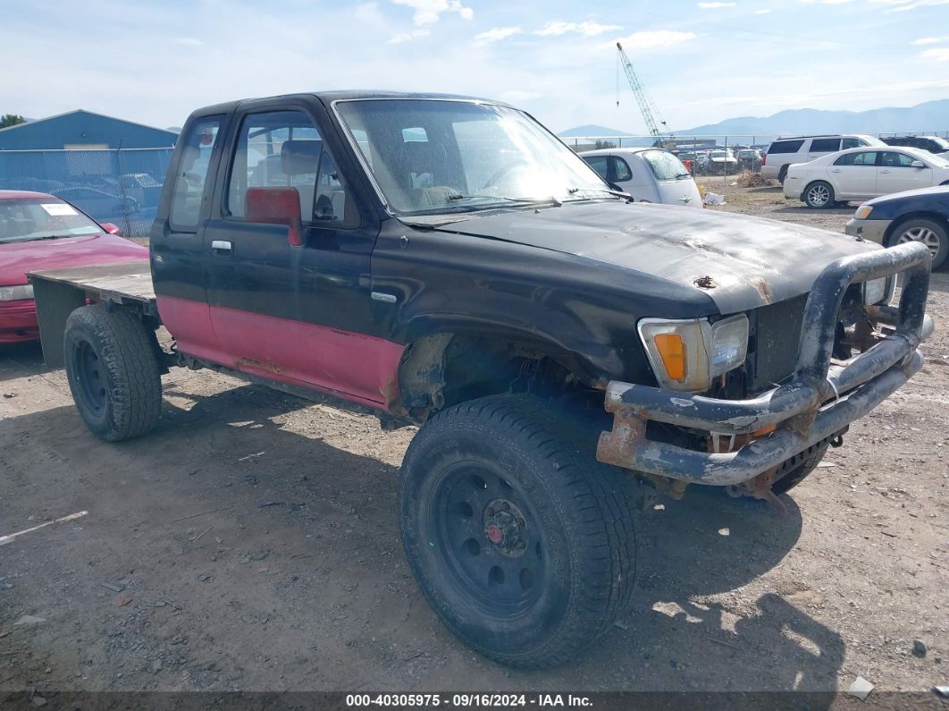 1991 TOYOTA PICKUP 1/2 TON EX LNG WHLBSE DLX Black  Gasoline JT4VN13D7M5042489 photo #1