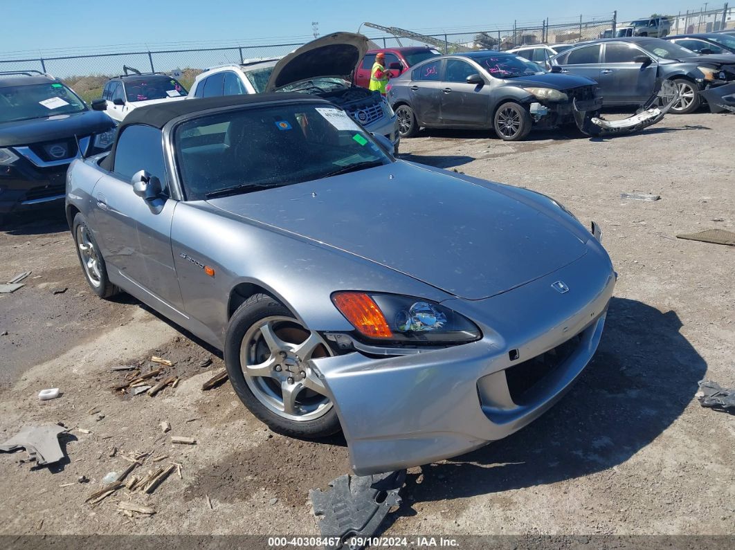 2000 HONDA S2000 Silver  Gasoline JHMAP1145YT000365 photo #1