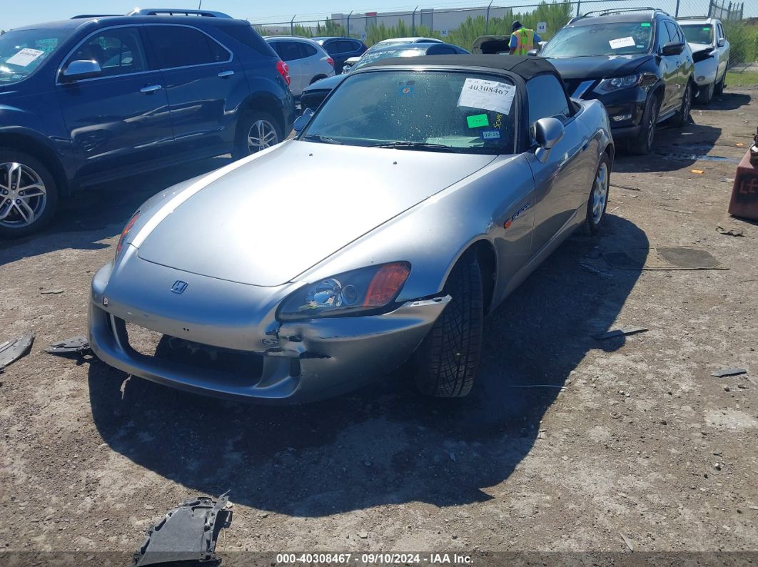 2000 HONDA S2000 Silver  Gasoline JHMAP1145YT000365 photo #3