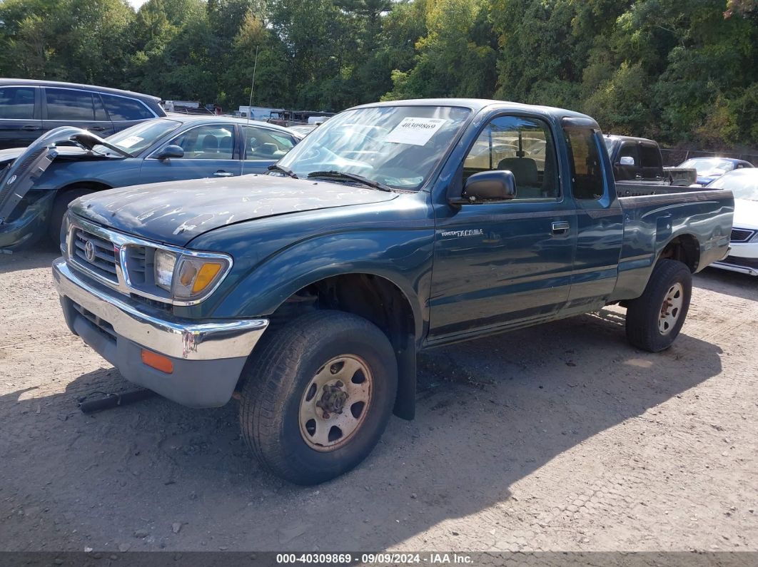 1996 TOYOTA TACOMA XTRACAB Green  Gasoline 4TAWM72N1TZ194792 photo #3