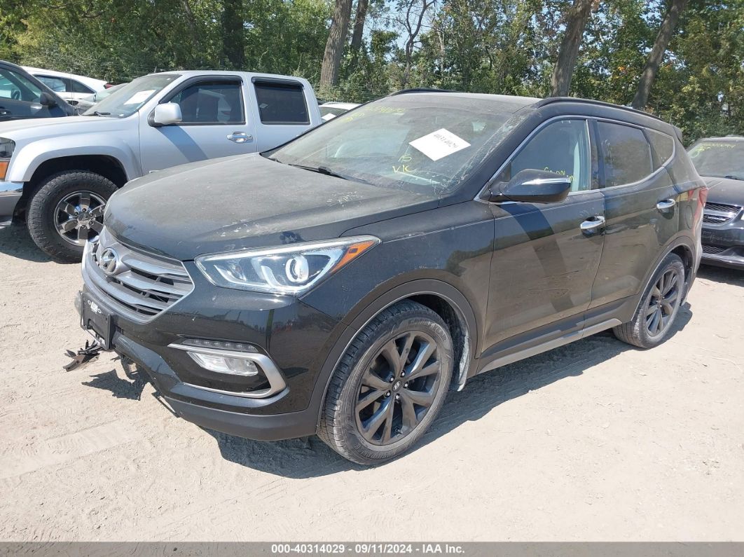 2017 HYUNDAI SANTA FE SPORT 2.0T ULTIMATE Black  Gasoline 5XYZWDLAXHG407671 photo #3