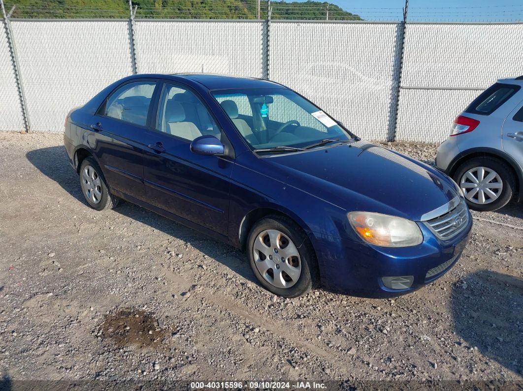 2009 KIA SPECTRA EX Blue  Gasoline KNAFE222195600660 photo #1