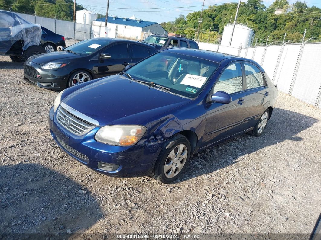 2009 KIA SPECTRA EX Blue  Gasoline KNAFE222195600660 photo #3