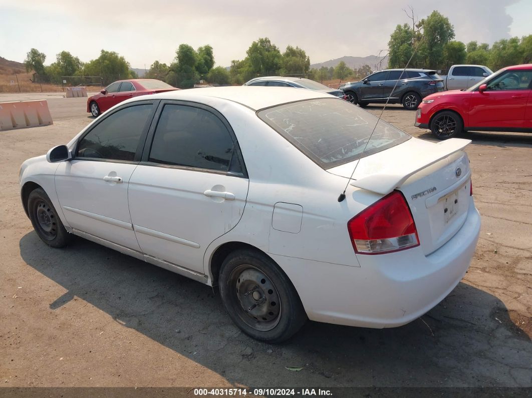 2009 KIA SPECTRA EX White  Gasoline KNAFE222795614353 photo #4