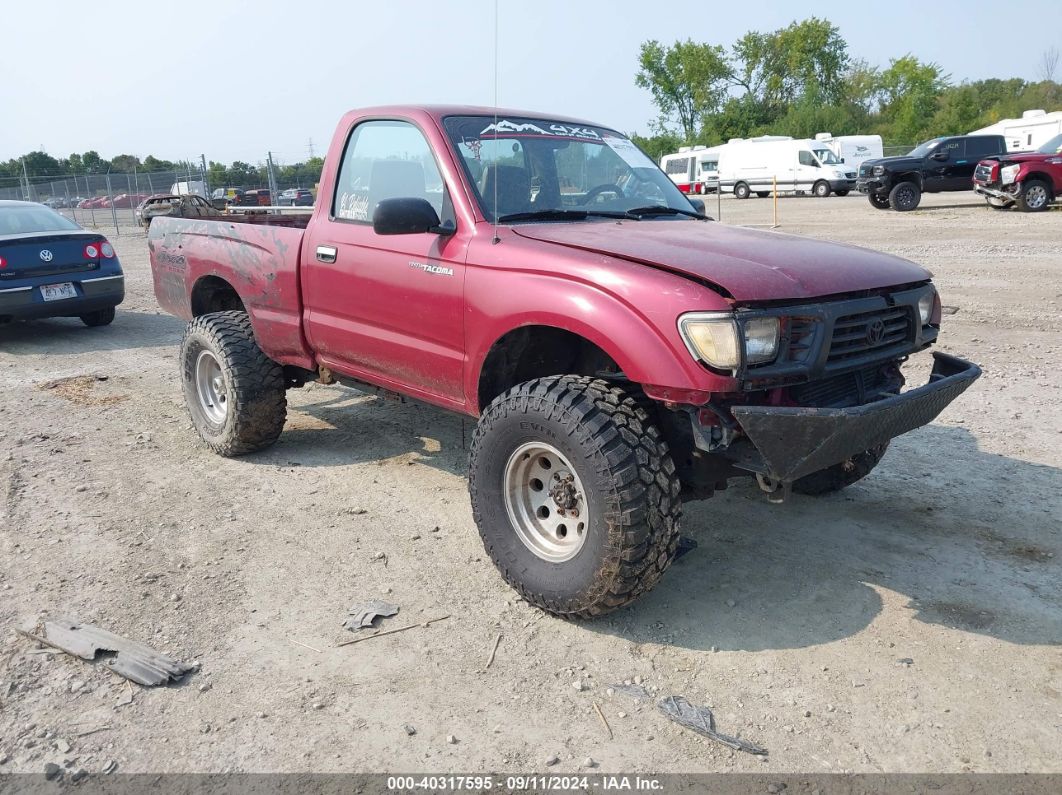 1996 TOYOTA TACOMA Red  Gasoline 4TAPM62N7TZ195802 photo #1