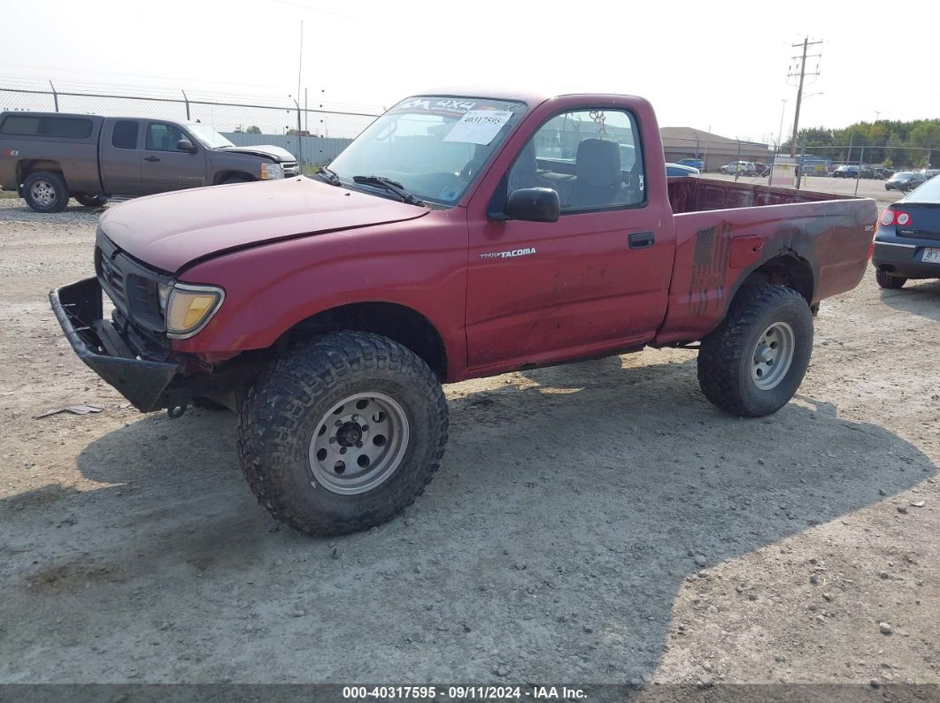 1996 TOYOTA TACOMA Red  Gasoline 4TAPM62N7TZ195802 photo #3