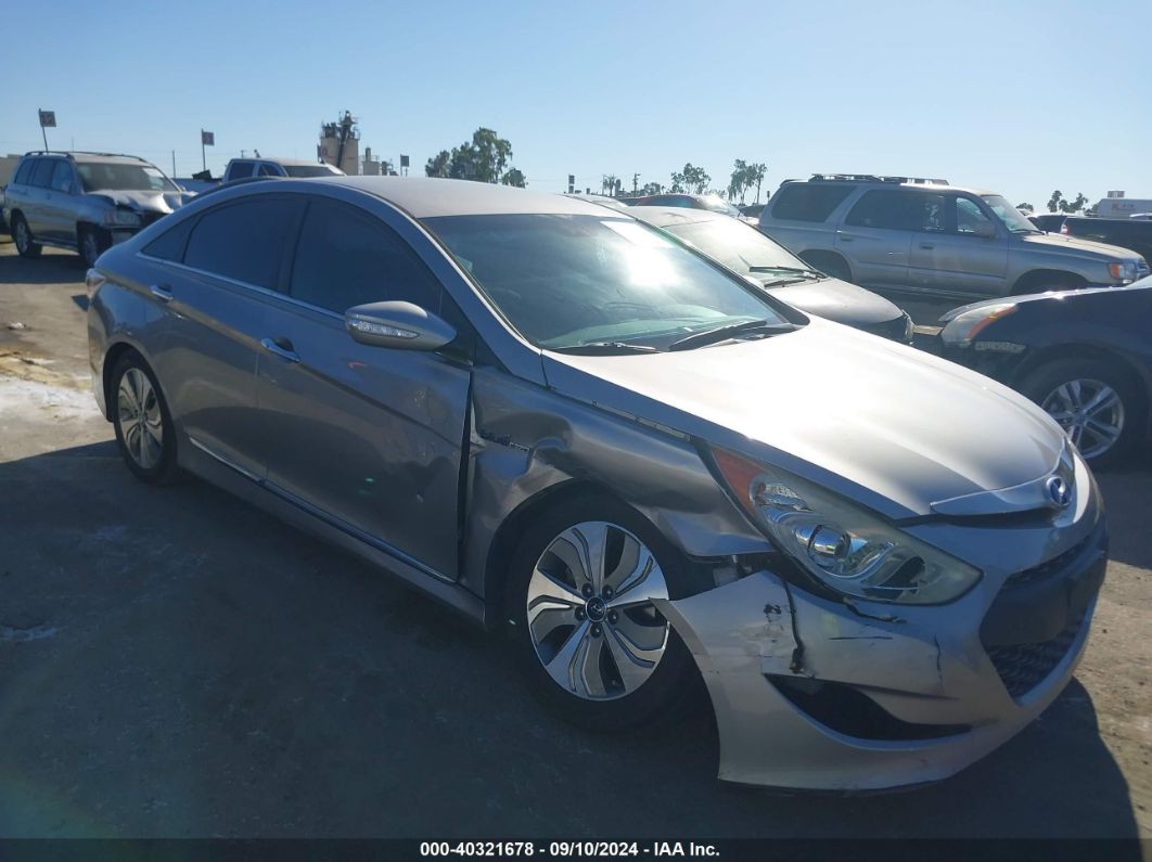 2013 HYUNDAI SONATA HYBRID LIMITED Silver  Hybrid KMHEC4A46DA087484 photo #1