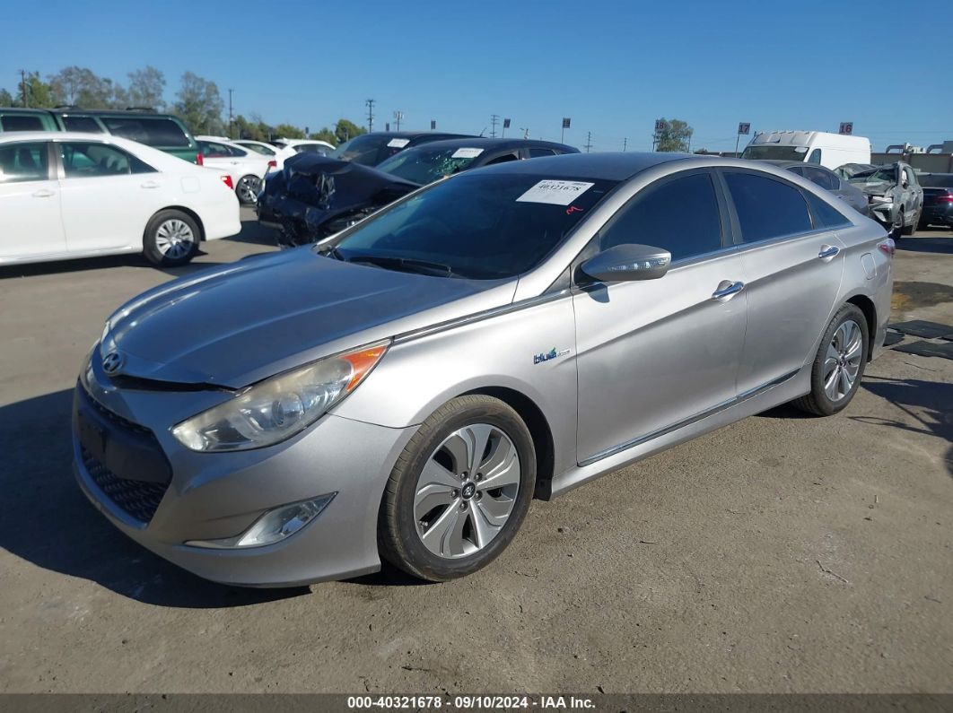 2013 HYUNDAI SONATA HYBRID LIMITED Silver  Hybrid KMHEC4A46DA087484 photo #3