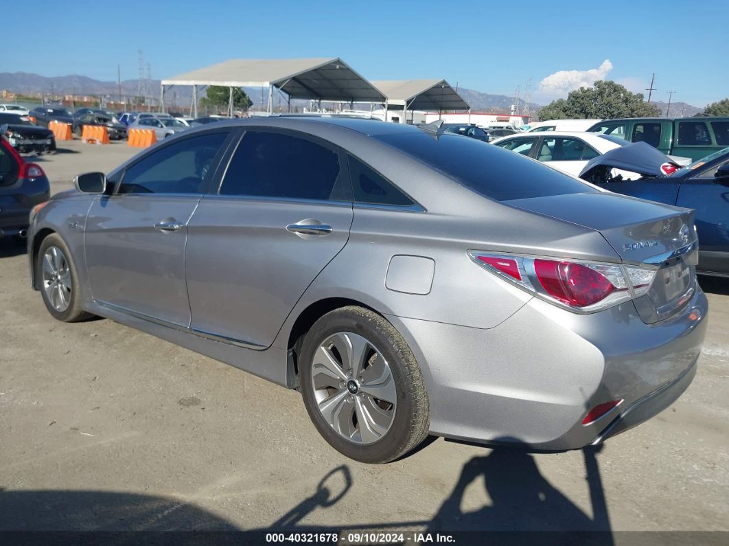 2013 HYUNDAI SONATA HYBRID LIMITED Silver  Hybrid KMHEC4A46DA087484 photo #4