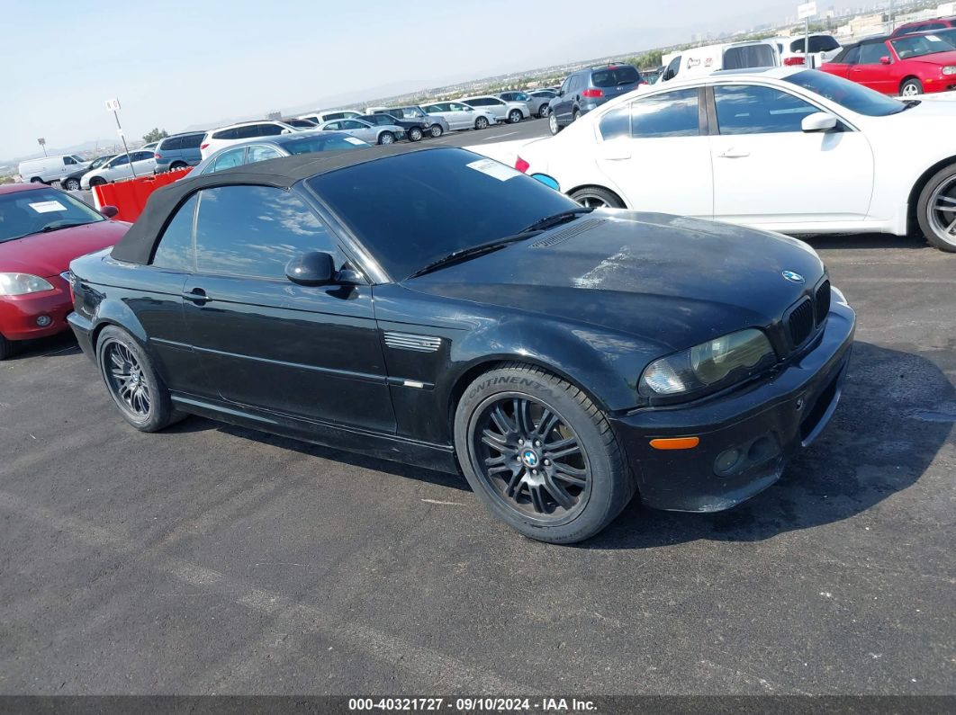 2003 BMW M3 Black  Gasoline WBSBR93423PK01369 photo #1