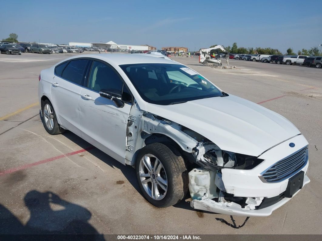 2018 FORD FUSION SE White  Gasoline 3FA6P0H75JR227022 photo #1