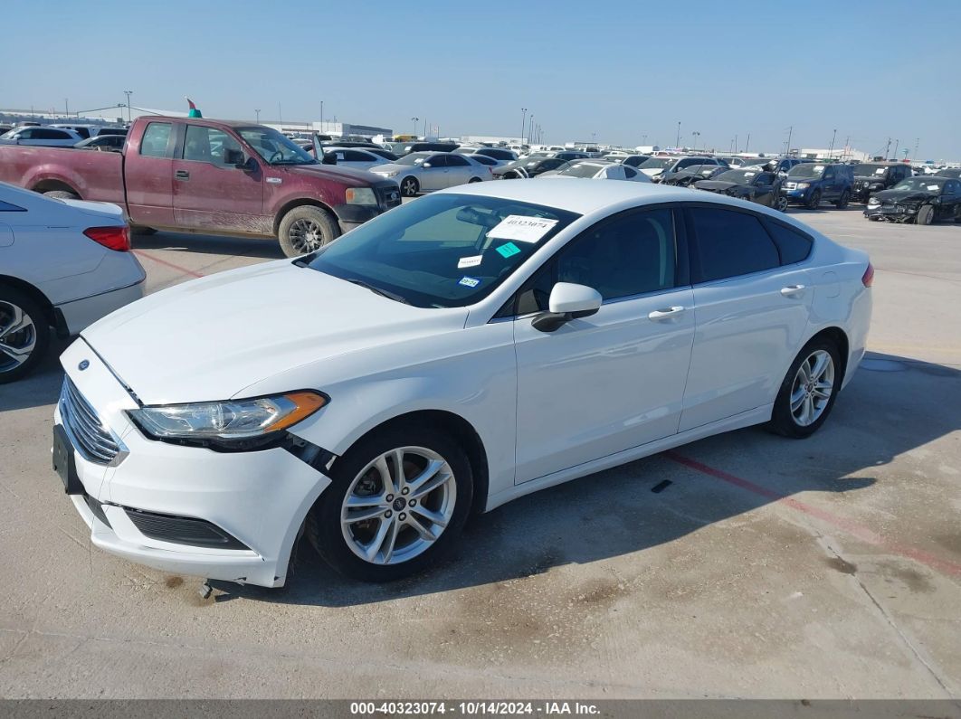 2018 FORD FUSION SE White  Gasoline 3FA6P0H75JR227022 photo #3