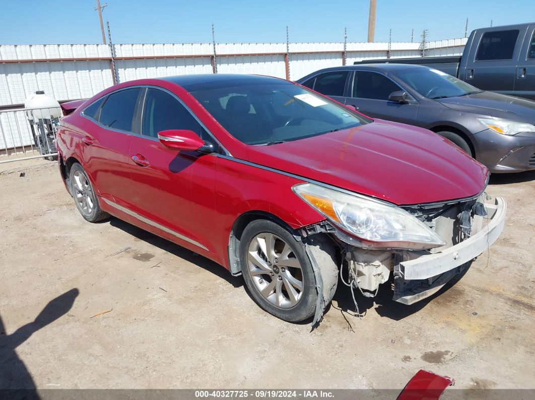 2014 HYUNDAI AZERA LIMITED Red  Gasoline KMHFH4JG2EA400063 photo #1