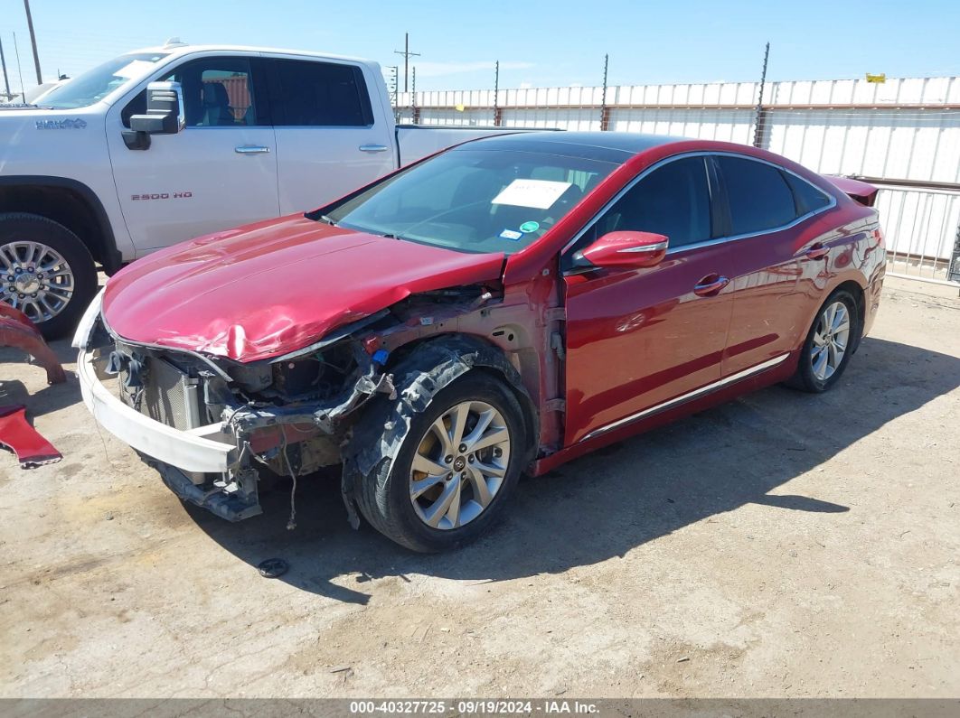 2014 HYUNDAI AZERA LIMITED Red  Gasoline KMHFH4JG2EA400063 photo #3