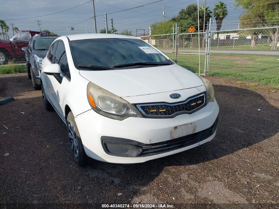 2012 KIA RIO EX White  Gasoline KNADN4A37C6068071 photo #1