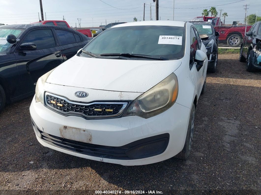 2012 KIA RIO EX White  Gasoline KNADN4A37C6068071 photo #3