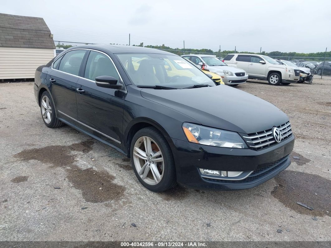 2014 VOLKSWAGEN PASSAT 2.0L TDI SEL PREMIUM Black  Diesel 1VWCN7A35EC031795 photo #1