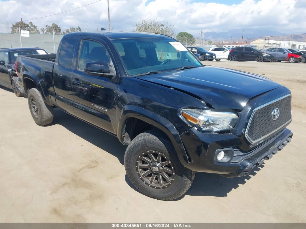 2016 TOYOTA TACOMA SR5 Black  Gasoline 5TFRX5GN4GX066747 photo #1