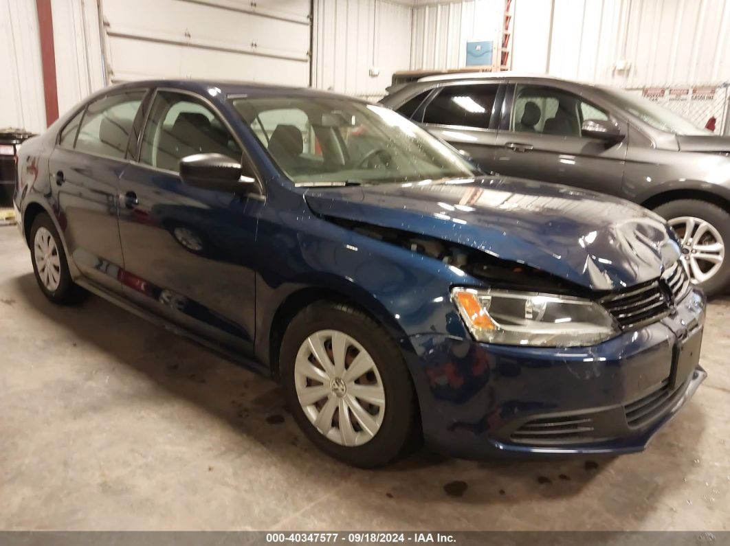 2012 VOLKSWAGEN JETTA 2.0L S Blue  Other 3VW2K7AJ2CM465039 photo #1