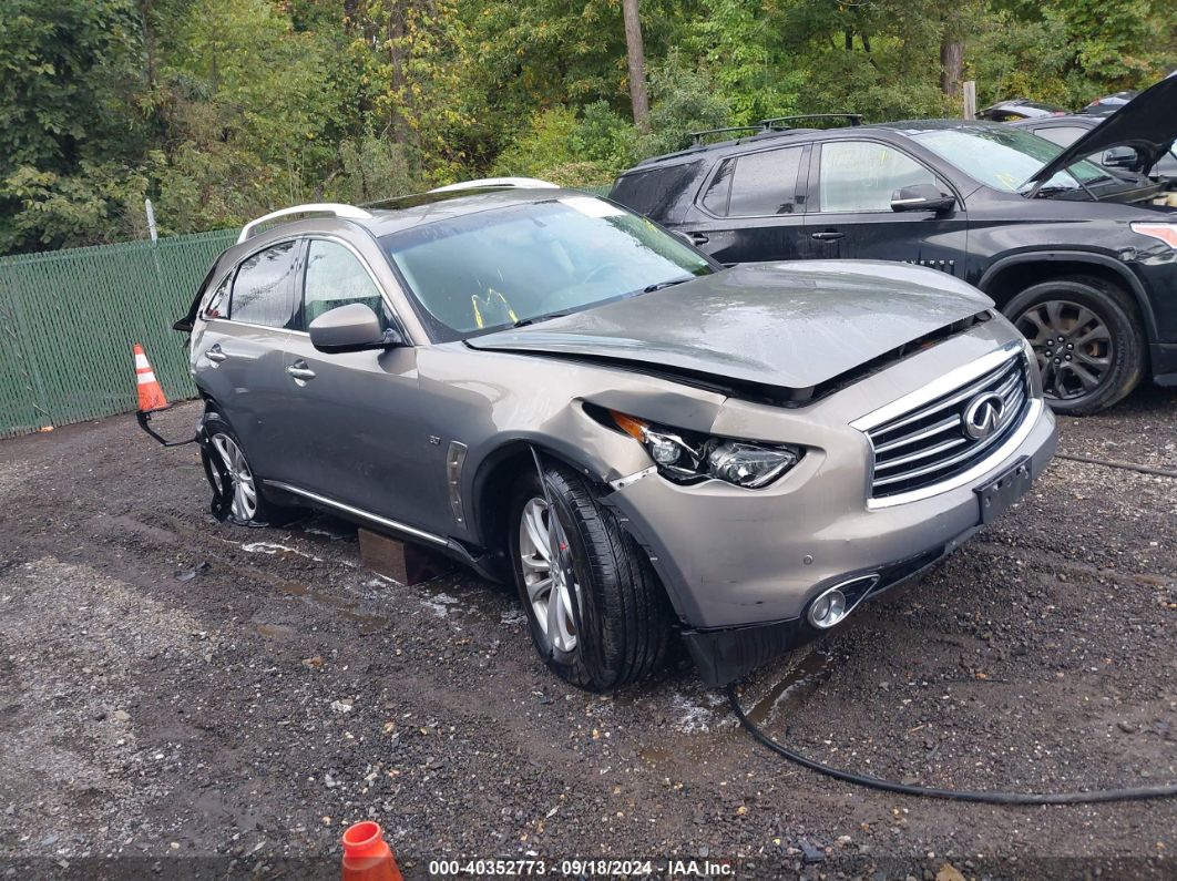 2015 INFINITI QX70 Gray  Gasoline JN8CS1MW5FM481168 photo #1