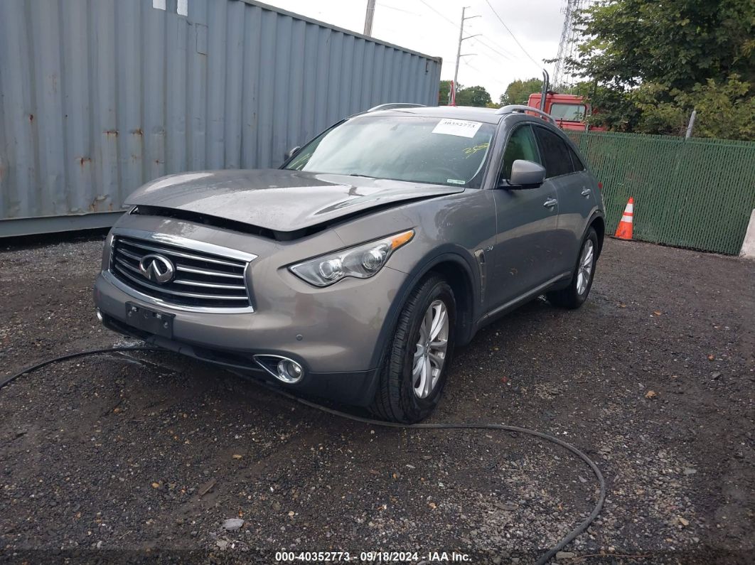 2015 INFINITI QX70 Gray  Gasoline JN8CS1MW5FM481168 photo #3