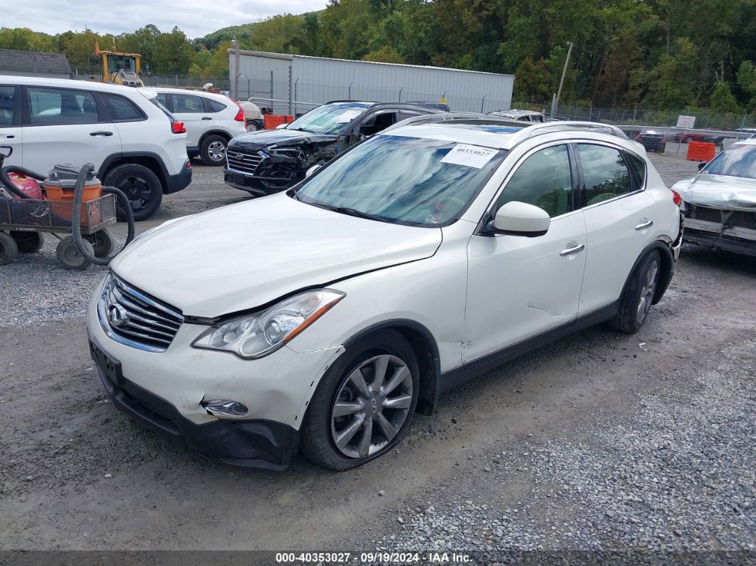 2013 INFINITI EX37 JOURNEY White  Gasoline JN1BJ0HR0DM480115 photo #3