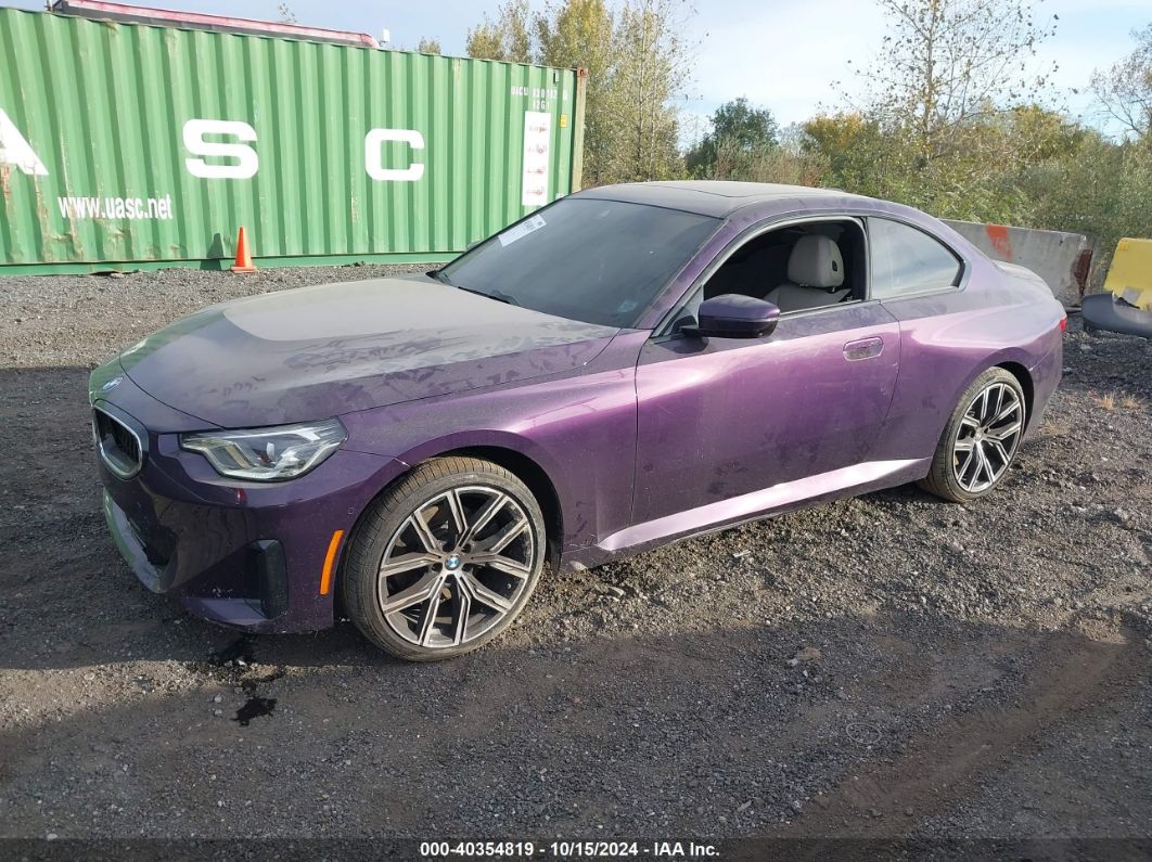 2024 BMW 230 I XDRIVE Purple  Gasoline 3MW33CM02R8E53178 photo #3