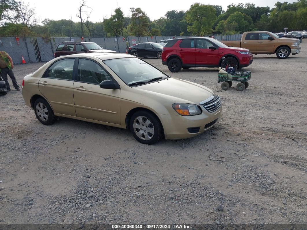 2009 KIA SPECTRA EX Gold  Gasoline KNAFE222X95653065 photo #1