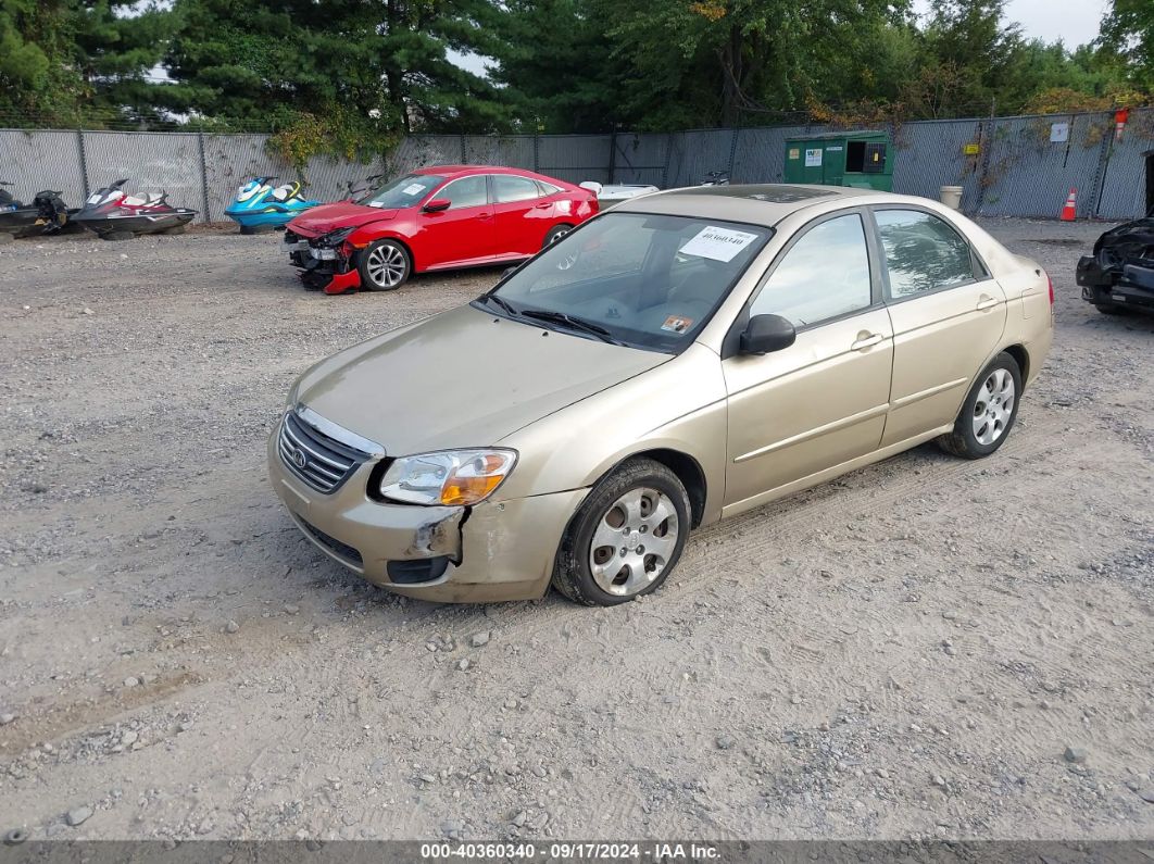 2009 KIA SPECTRA EX Gold  Gasoline KNAFE222X95653065 photo #3