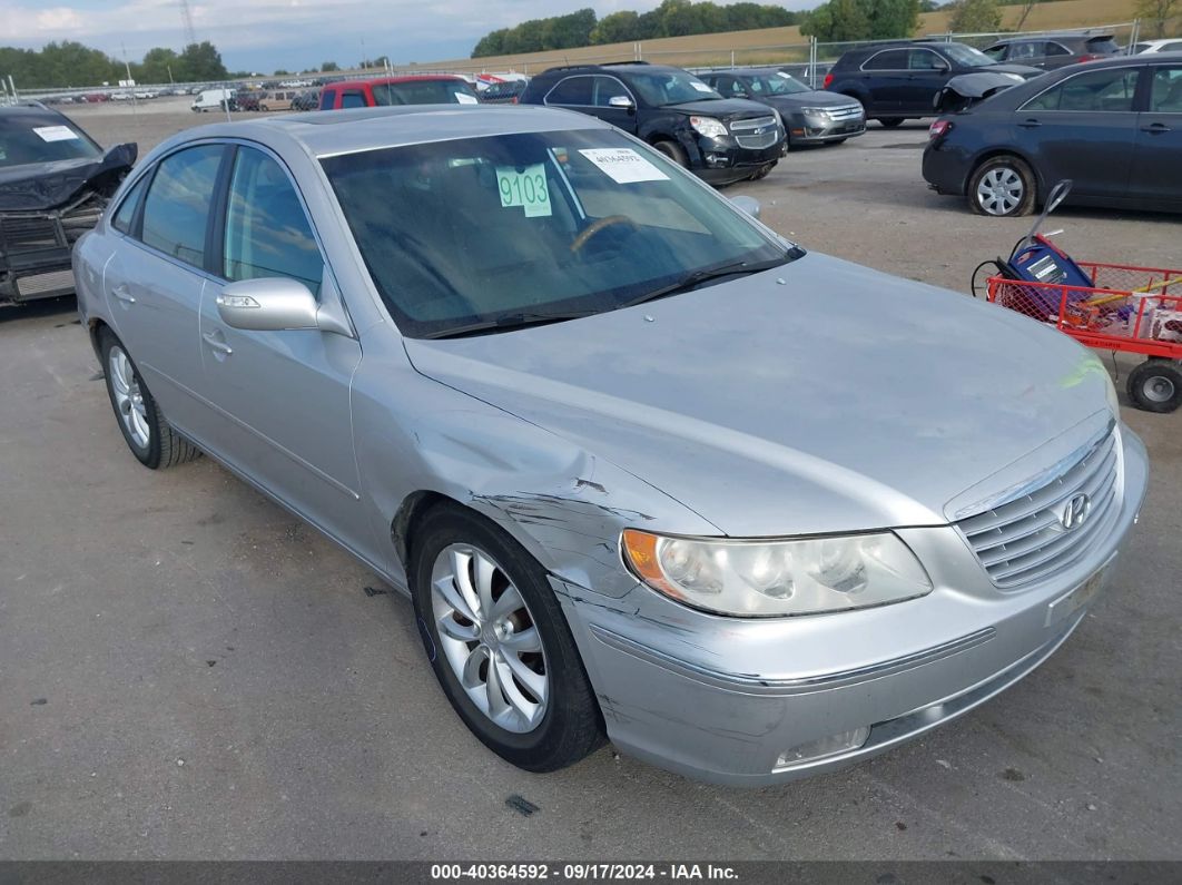 2008 HYUNDAI AZERA LIMITED Silver  Gasoline KMHFC46F38A258695 photo #1