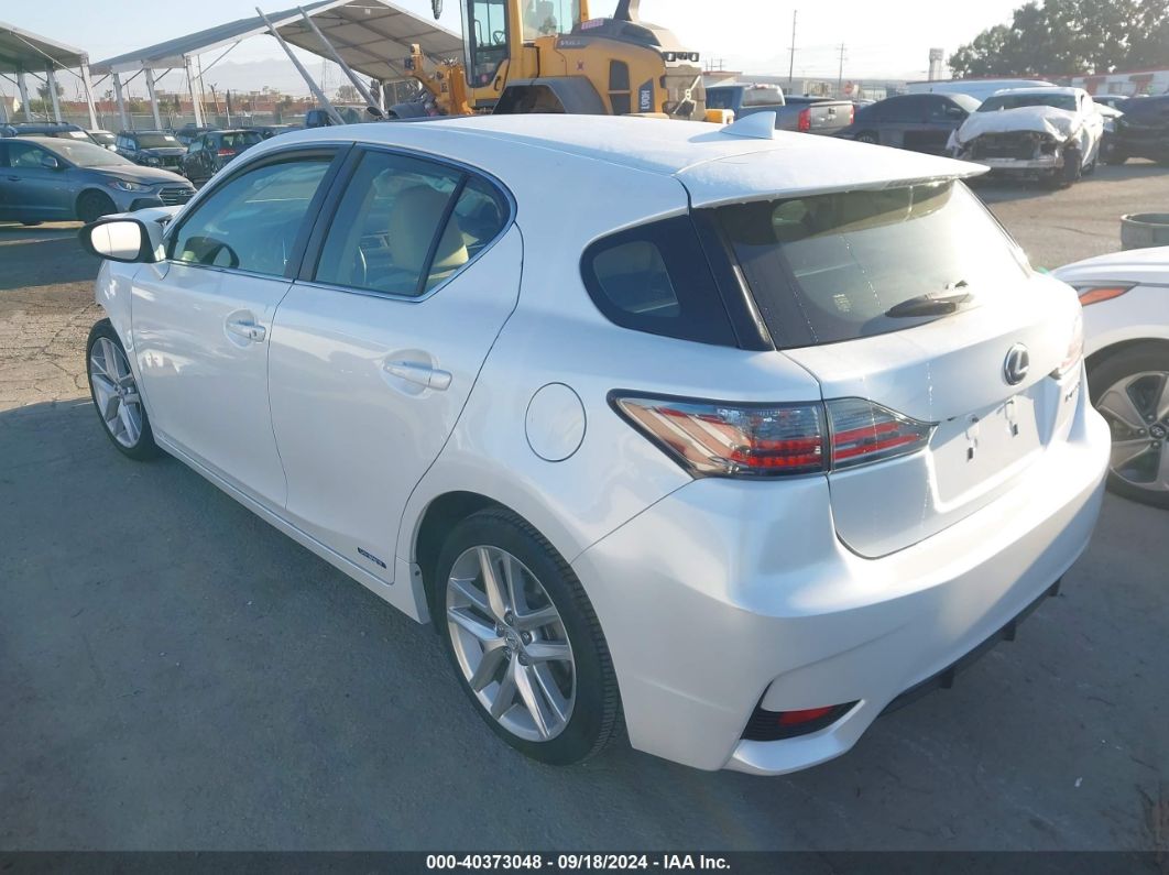 2015 LEXUS CT 200H White  Hybrid JTHKD5BH2F2245181 photo #4