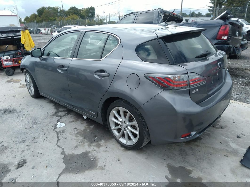 2013 LEXUS CT 200H Gray  Hybrid JTHKD5BH3D2167247 photo #4