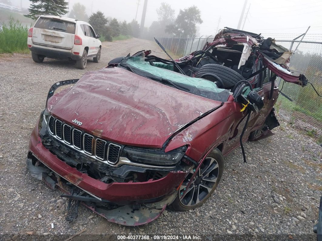 2022 JEEP GRAND CHEROKEE L OVERLAND 4X4 Maroon  Gasoline 1C4RJKDG4N8547871 photo #3