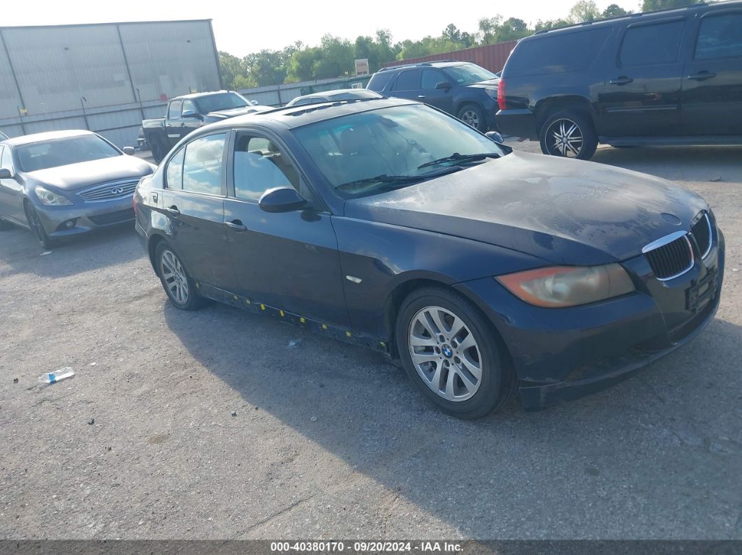 2007 BMW 328I Blue  Gasoline WBAVA33557PV67492 photo #1