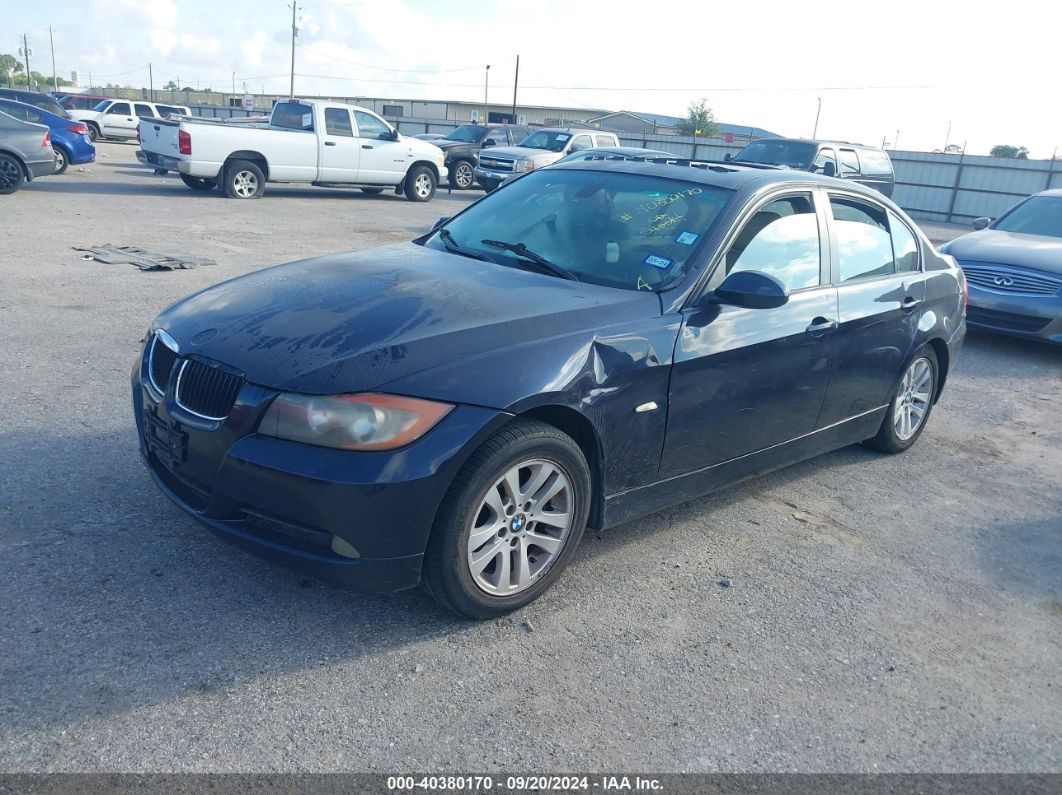 2007 BMW 328I Blue  Gasoline WBAVA33557PV67492 photo #3