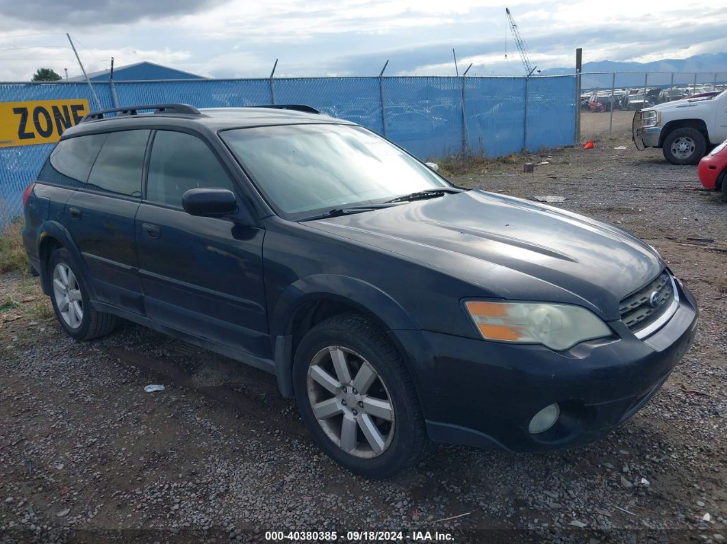 2006 SUBARU OUTBACK 2.5I Black  Gasoline 4S4BP61C467357015 photo #1