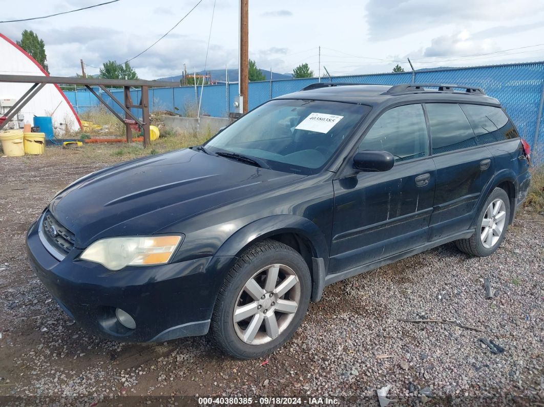 2006 SUBARU OUTBACK 2.5I Black  Gasoline 4S4BP61C467357015 photo #3