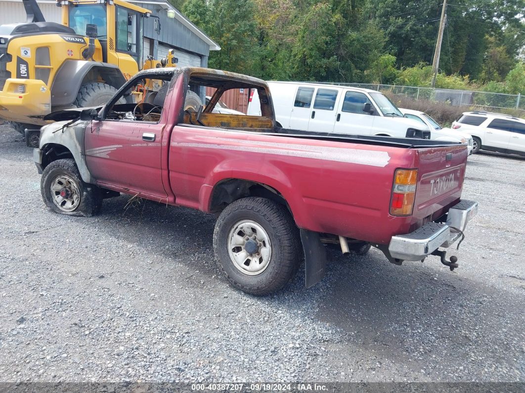 1994 TOYOTA PICKUP 1/2 TON SHORT WHLBSE DX Red  Gasoline 4TARN01P2RZ307890 photo #4