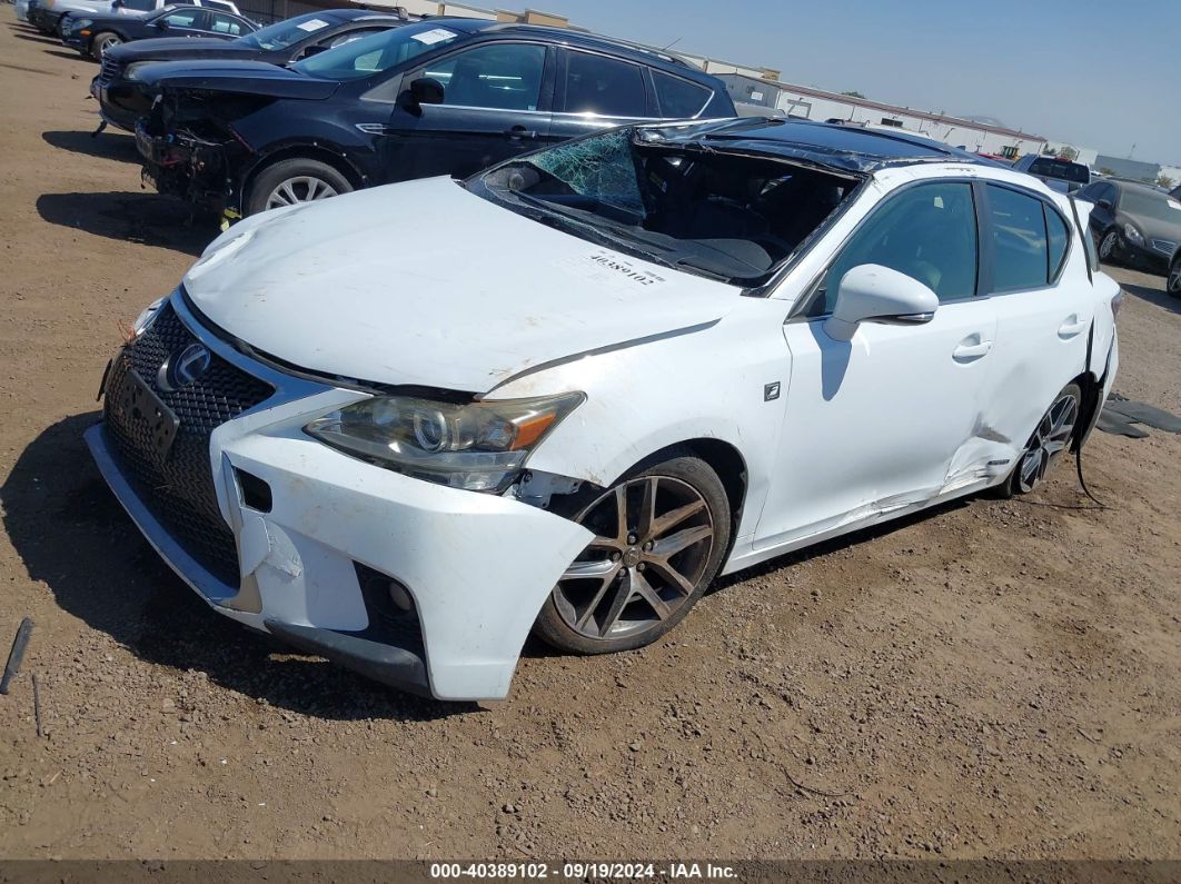 2015 LEXUS CT 200H White  Hybrid JTHKD5BH9F2226515 photo #3