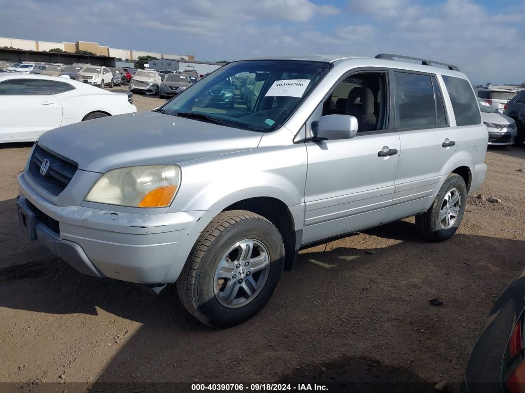 2004 HONDA PILOT EX Gray  Gasoline 2HKYF18494H615265 photo #3