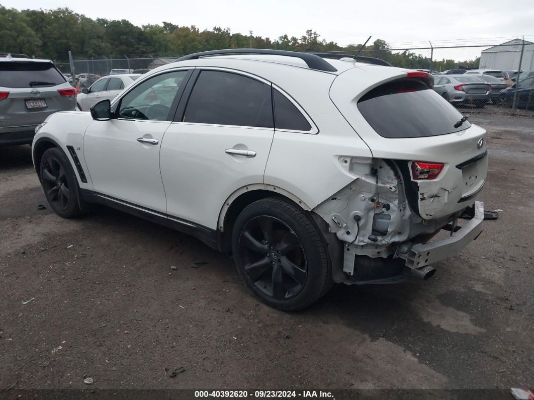 2017 INFINITI QX70 White  Gasoline JN8CS1MW9HM410428 photo #4