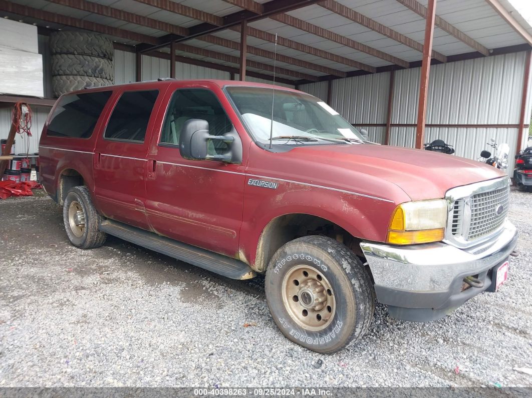 2000 FORD EXCURSION XLT Red  Gasoline 1FMNU41S9YEC42295 photo #1