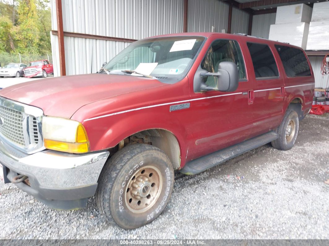 2000 FORD EXCURSION XLT Red  Gasoline 1FMNU41S9YEC42295 photo #3