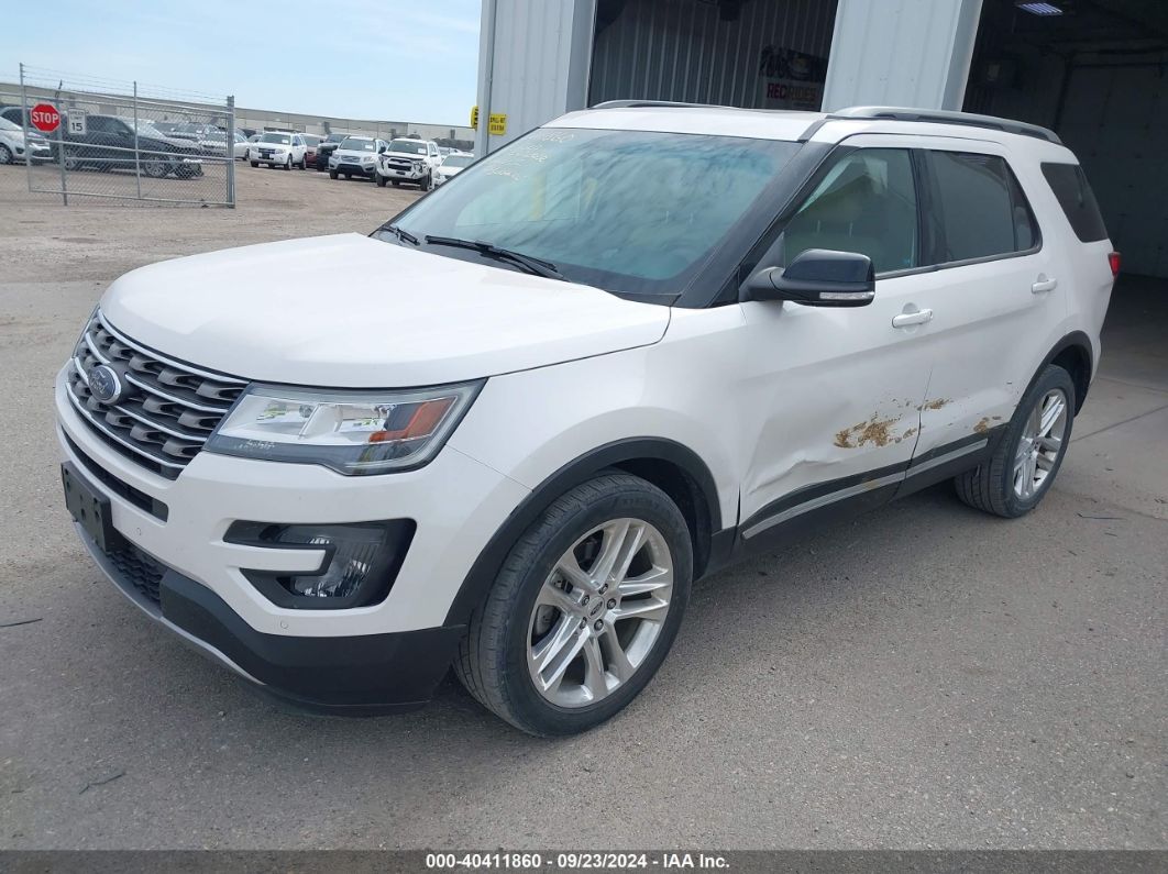 2016 FORD EXPLORER XLT White  Gasoline 1FM5K8D82GGC22485 photo #3