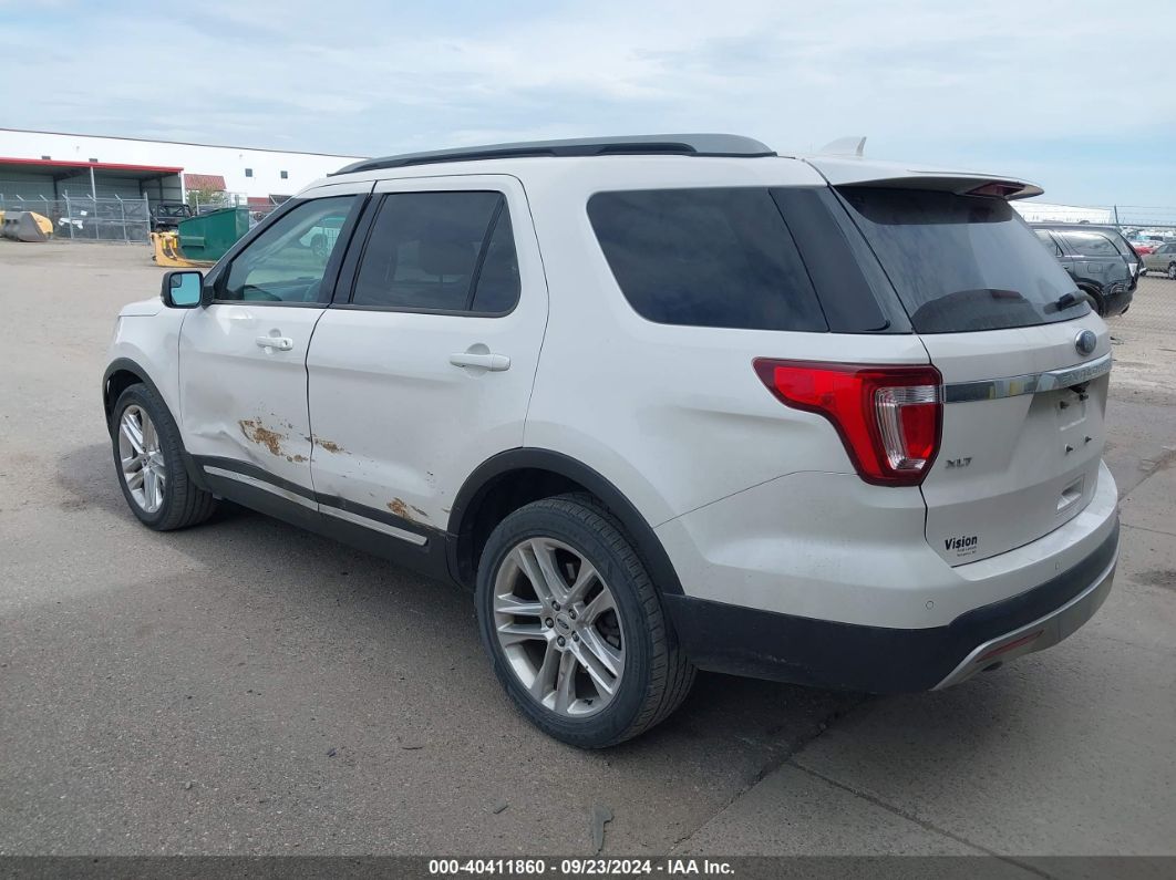 2016 FORD EXPLORER XLT White  Gasoline 1FM5K8D82GGC22485 photo #4