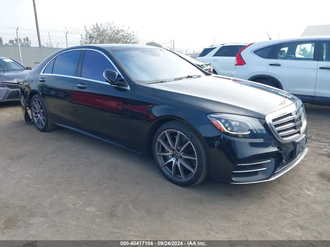 2018 MERCEDES-BENZ S 450 4MATIC Black  Gasoline WDDUG6GB9JA383560 photo #1