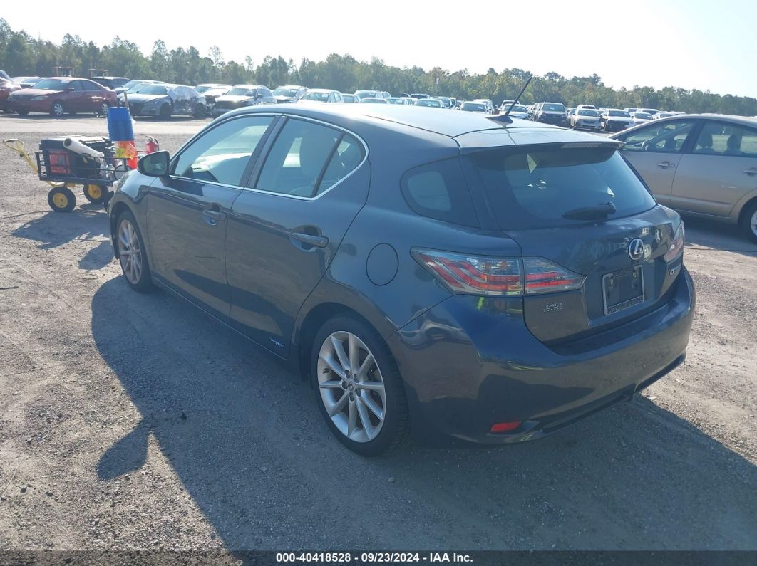 2011 LEXUS CT 200H PREMIUM Gray  Hybrid JTHKD5BH9B2011047 photo #4