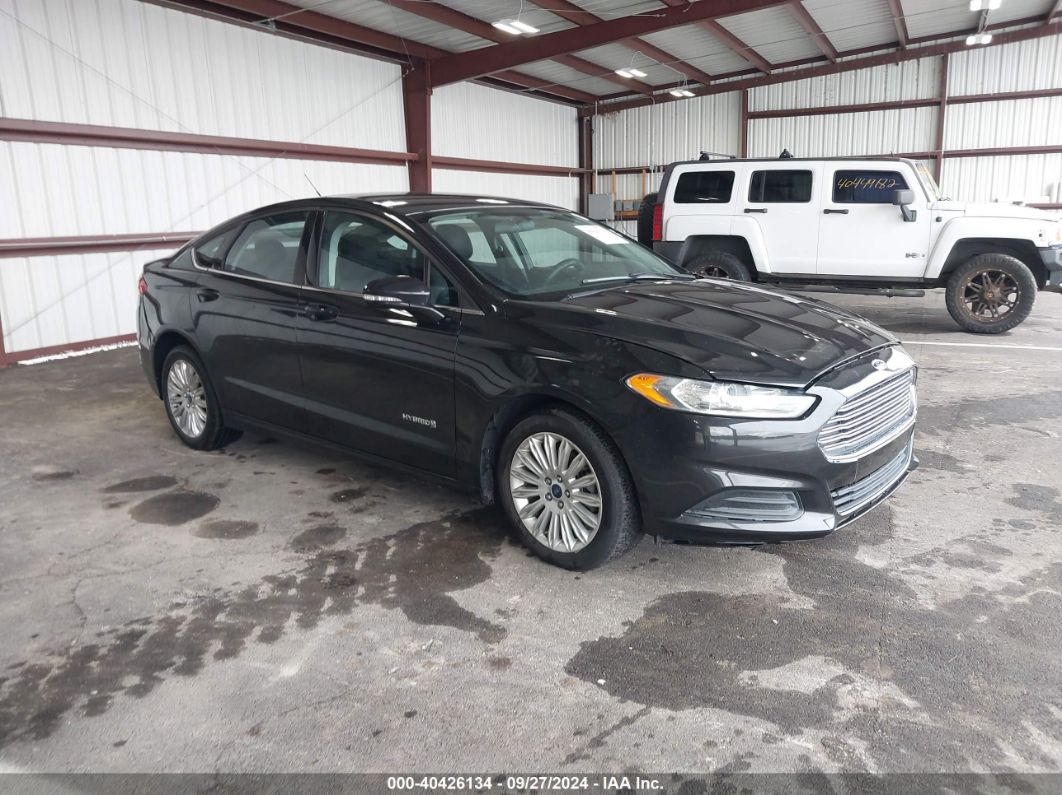 2013 FORD FUSION HYBRID SE Black  Gasoline 1FTCR14U6SPA18311 photo #1