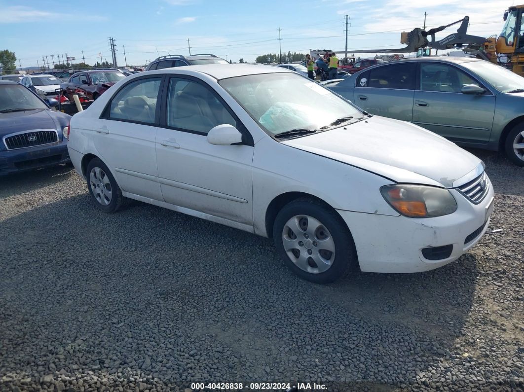 2009 KIA SPECTRA EX White  Gasoline KNAFE221295626062 photo #1